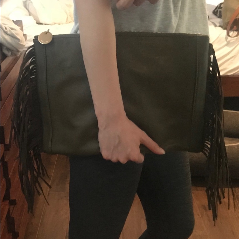 Bohemian Style Fringe Clutch